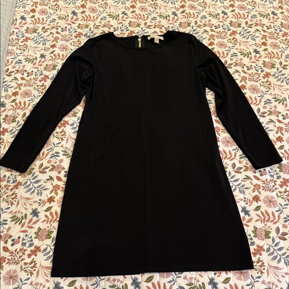 Michael Kors Classic Black Long Sleeve Dress